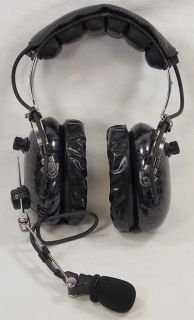   Communications Pilots Stereo Headset with Wire Boom Microphone