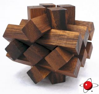 Lumberjack Wood Brain Teaser Wooden Puzzle NEW Log Jam Mind Bender 3D