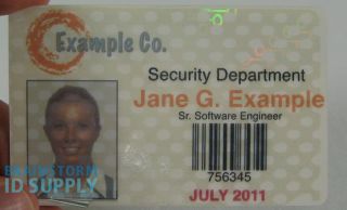 Tamper Evident Adhesive Ruins Both The Hologram And The ID Card