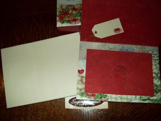 New Boxed Lang Susan Winget Gifts of Christmas Photo Cards enV 14 Ct 