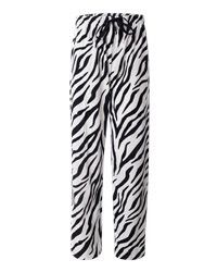   White Zebra Stripe Unisex Men Women Boxercraft Pajamas s 2XL