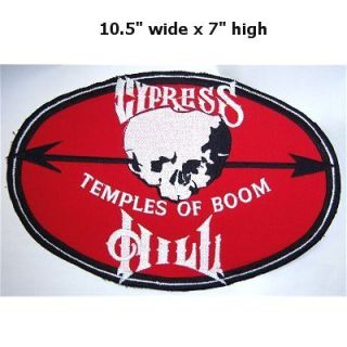 Cypress Hill Temples of Boom Skull Oval Patch Free SHIP