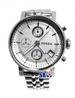 fossil es2198 boyfriend chrono silver watch free ship manufacturer 