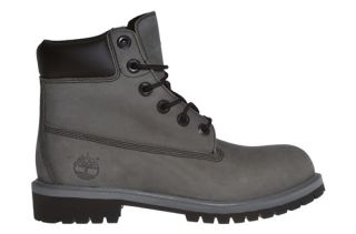 Timberland Junior Boots 6 inch Premium Waterproof Grey Nubuck 1797R Sz 