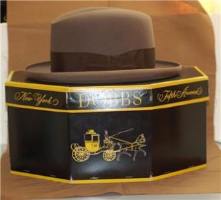 Fabulous Borsalino Vintage Godfather Homburg Mens Hat