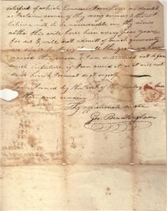 1817 Ohio Wilderness Stampless Quaker Pioneer Letter
