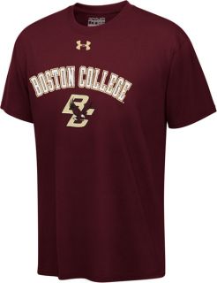 Boston College Eagles Maroon Under Armour Youth Tech T Shirt