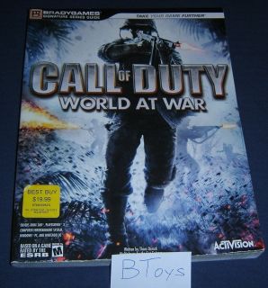   of Duty World at War Official Strategy Guide PC PS3 360 DS Brady Games