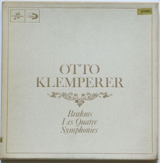 BRAHMS Symphonies 1 4 KLEMPERER EMI SAXF 5001 4 FRENCH BOX SET 4 LP 