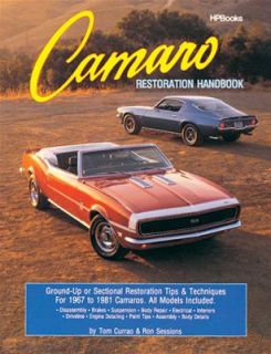   HP758 Book Camaro Restoration Handbook 208 Pages Paperback Ea