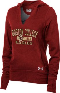 Boston College Eagles Womens Under Armour Signature Hooded Sweatshirt 
