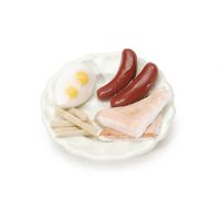 Darice Dollhouse Miniatures Breakfast Food Plate
