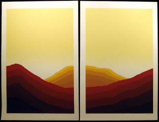 Jim Boutwell Sandscape II Serigraph Art Hand Signed and Numbered 
