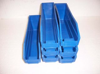 Quantum Plastic Storage Bins QSB100 New Lot of 7 11 5 5 x 2 3 4 x 4 