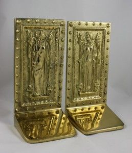 Brass Cast Bookends The Doors to The Library of Congress Virginia 