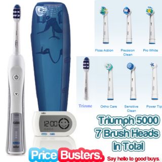   5000 with Wireless Smart Guide New Electric Toothbrush by Braun