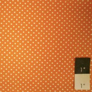 Rosanna Bowles RB03 Darjeeling Swiss Dot Orange Fabric By Yd
