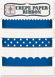  Jenni Bowlin Studio Crepe Paper Ribbon Navy