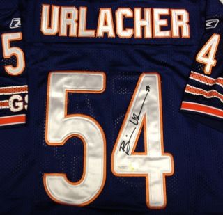 Brian Urlacher Autographed Chicago Bears Throwback Jersey JSA 