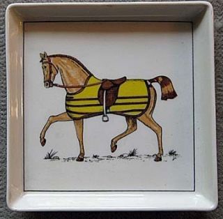Authentic Tiffany & Co Porcelain Horse Coaster by Jacques Lobjoy #417 