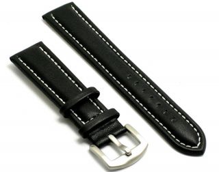 24mm Quality Leather Watch Band for Tag Heuer Breitling
