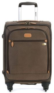 Boyt Edge 22 Expandable Spinner Carry On 4 Wheel Rolling Luggage Brown 
