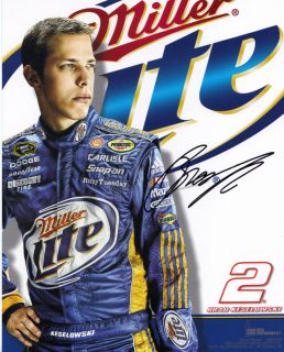 SIGNED 2011 #2 Brad Keselowski MILLER LITE NASCAR Sprint Cup Racing 