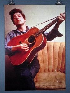 Bob Dylan Playing Guitar Gibson J45 Poster 23 5X 33