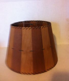  Vintage Lamp Shade Wooden Arts Crafts