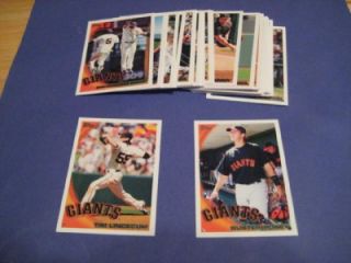 2010 Topps San Francisco Giants Team Set with Update Buster Posey 