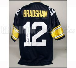 Terry Bradshaw Autographed Steelers Authentic Jersey
