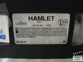 Hamlet VHS 2 Tape Set Kenneth Branagh Julie Christie 043396949935 