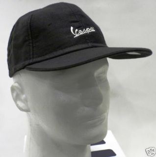  Vespa Baseball Cap Black with Silver Logo