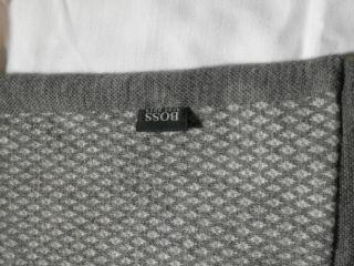Hugo Boss Sweater Mens Gray Size M Cotton Virgin Wool
