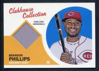   Heritage Brandon Phillips Clubhouse Collection Game Used Jersey Relic