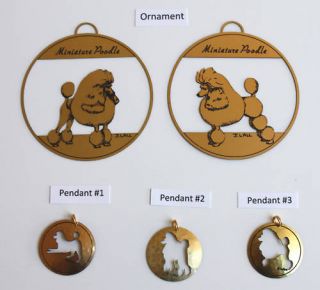  Miniature Poodle Brass Collectibles