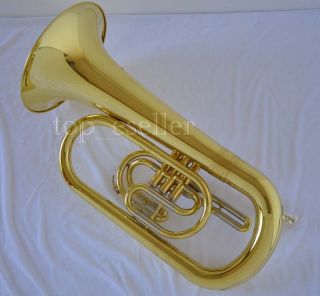 Professional Gold Brass BB Marching Euphonium Horn New