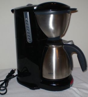 Braun Coffee Maker Impression KF 600 Thermal Carafe 10 Cup Black 