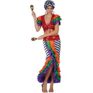 New Carmen Miranda Brazil Carnival Fancy Dress Costume