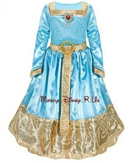  Exclusive Brave Formal Princess Merida Girls Costume 