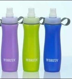 Brita Water Filtration System Water Bottle 2 Filters, 20oz, Free Ship 