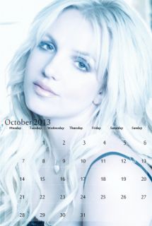 Britney Spears 2013 Wall Calendar