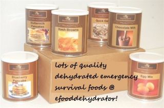 Breakfast Emergency Survival Food Dehdyrated 6 10 Cans