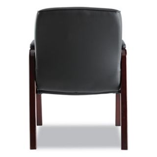 Alera ALEMA43ALS10M Guest Chair Black Leather Madaris