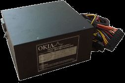 Black Broadway com Corp 600W ATX 12V Computer Power Supply Okia Black 
