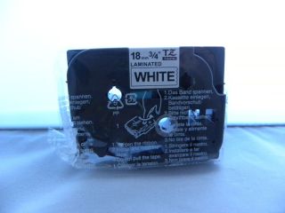 Brother P Touch Tape 18mm 3 4 TZ 241 White
