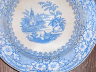  Antique Staffordshire Plates Palermo William Bromfield CA 1850