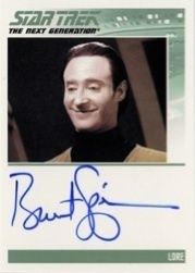 Complete Star Trek TNG Series 1 Brent Spiner as Lore Autograph