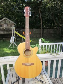12 Strings Fender Electric Acoustic Guitar Model JG 12CE 12 NAT