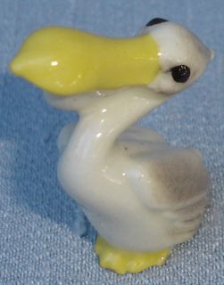 Hagen Renaker Vintage Mini Ceramic Pelican Bird No Breaks
